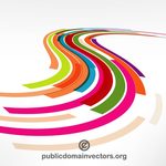 Dynamic colorful lines | Public domain vectors