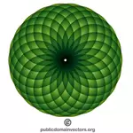 绿色的螺旋形图案矢量