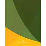 Zaitun hijau dan latar belakang kuning