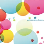 Colored circles vector graphics