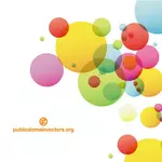 Abstract colorful balloons vector