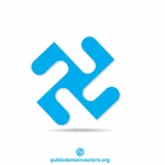 Abstraktes Logo-Design-Konzept Kunst