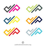 Abstract logotype designs | Public domain vectors