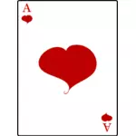 Ace av hjärtan kort