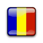 Bandera de Andorra botón vector