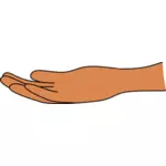 Outlined hand image