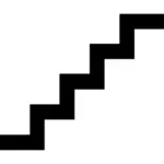 Escadas sinal vector imagem