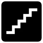 AIGA escaliers sign vector image