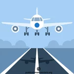 Airplane landing