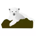Orso polare vettoriale immagine