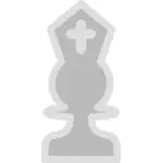 Векторная графика света Шахматная фигура епископа