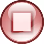 Rosa audio-knappen vektorbild