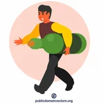 Man with alcohol addiction