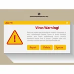Computer warning