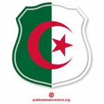 Algerische Flagge Wappen