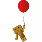 Roboter mit einem Ballon