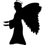 Angel's silhouette