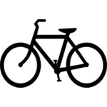 Cykel silhuett vektorbild