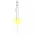 Antaresin kiertoradalla oleva rakettivektorikuva