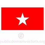 Antifascistiska vektor flagga