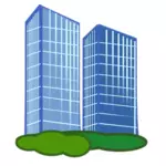 Housing estate vector drawing