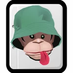 Ape with a hat