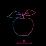 Apple logo concept outline