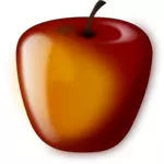 Ilustración vectorial de manzana brillante