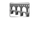 Aquaduct en escala de grises imagen