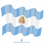 アルゼンチンの手を振る旗