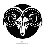Ram Horoscoop teken vector