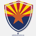 Arizona bayrağı heraldic kalkan