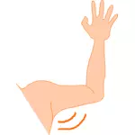 Grafica vectoriala de braţ groapă