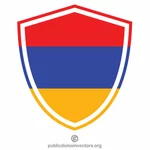 Armenische Flagge Schild