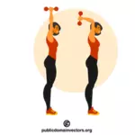 Arms exercise for women