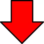 Red down arrow
