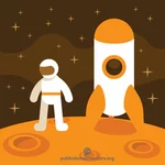 Astronauta na Marsie