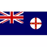 Vektortegning flagg i New South Wales