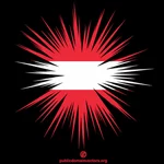 Itävallan lipun räjähdysvaikutus