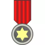 Star award medalj vektorritning