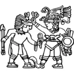 Aztec väggdekorationer