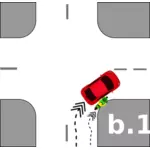 Verkehr-Absturz-Piktogramm