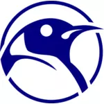 Penguin head vector sign