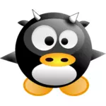 Illustration vectorielle de pingouin comique de bébé