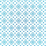 Blauwe stippen behang patroon