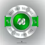 Green sale sticker