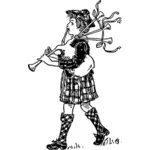 Boy with bagpipes