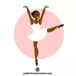 Penari balet gadis kulit hitam