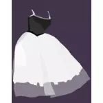 Balet rochie de desen vector