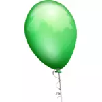 色合いと光沢のある緑の風船のベクター クリップ アート